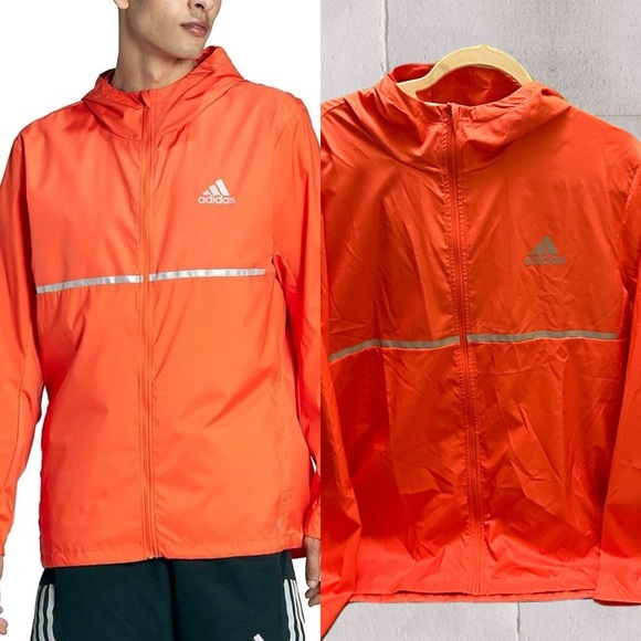 adidas Other - Adidas Men's Vibrant Orange Windbreaker